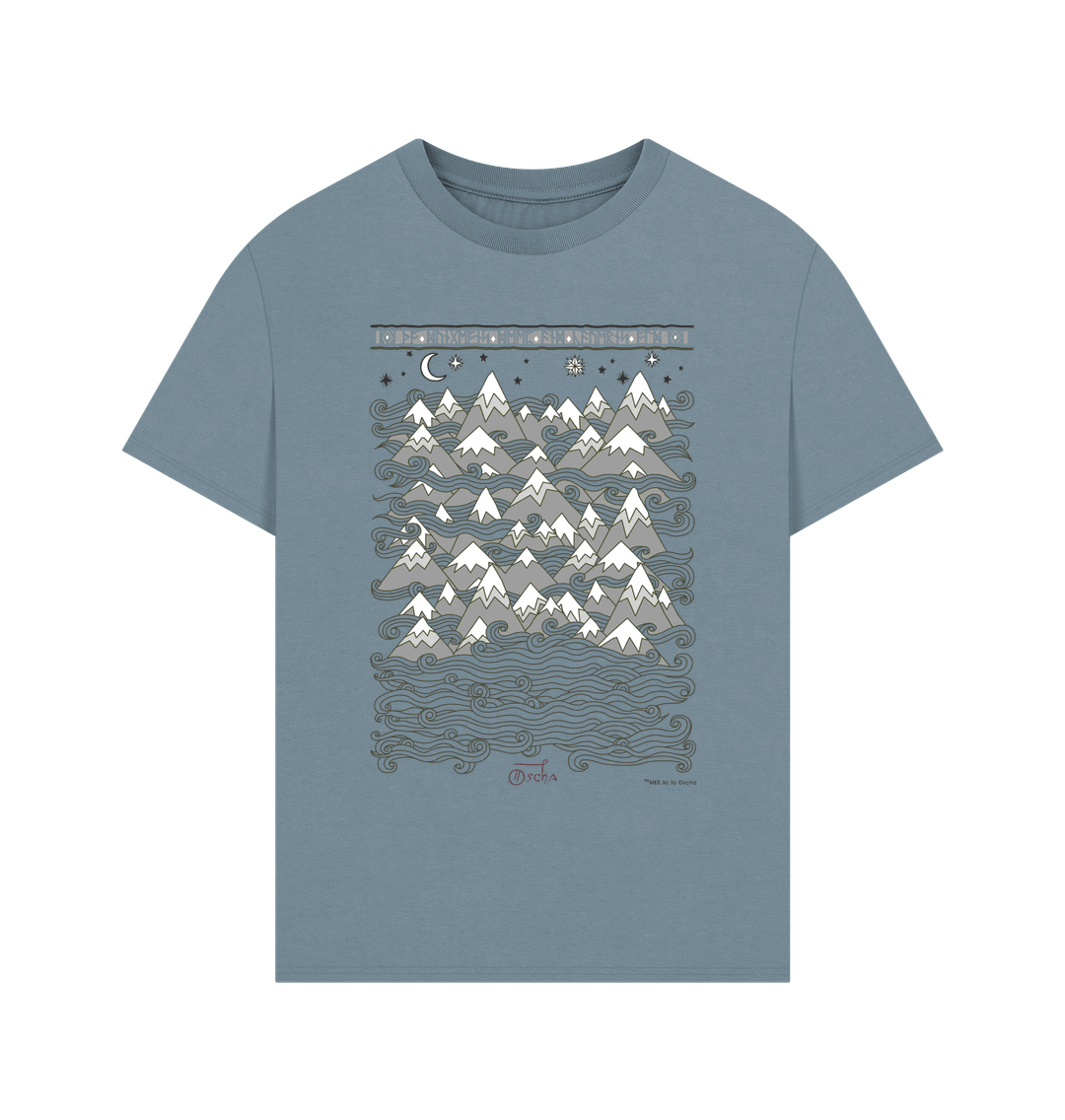 Stone Blue MISTY MOUNTAINS\u2122 Oversized Tee