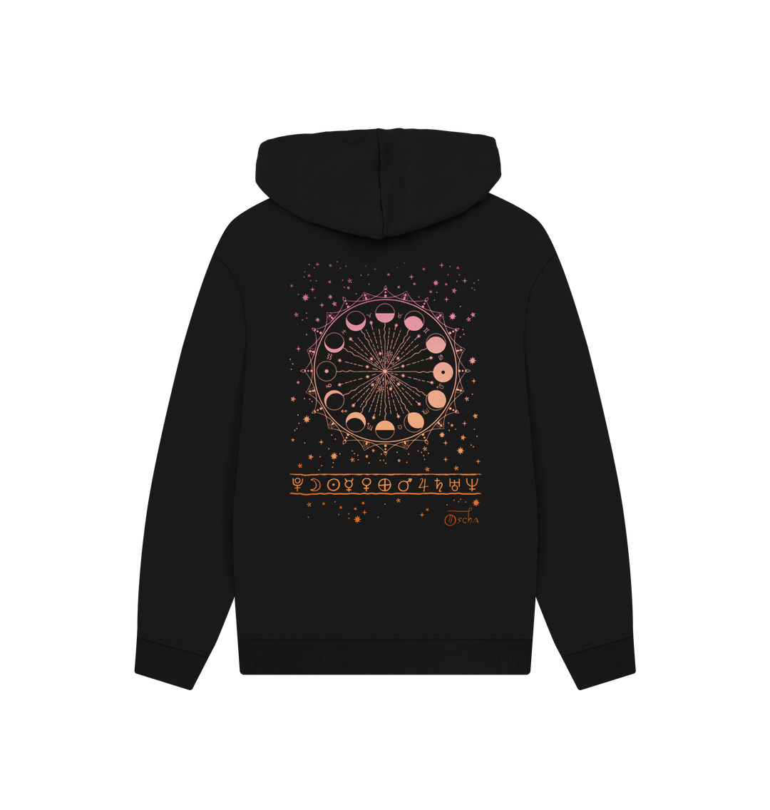 Black Lunae Unisex Kangaroo Pocket Hoody