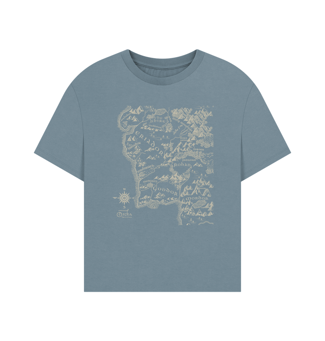 Stone Blue Realm of MIDDLE-EARTH\u2122 Women's Oversized Tee