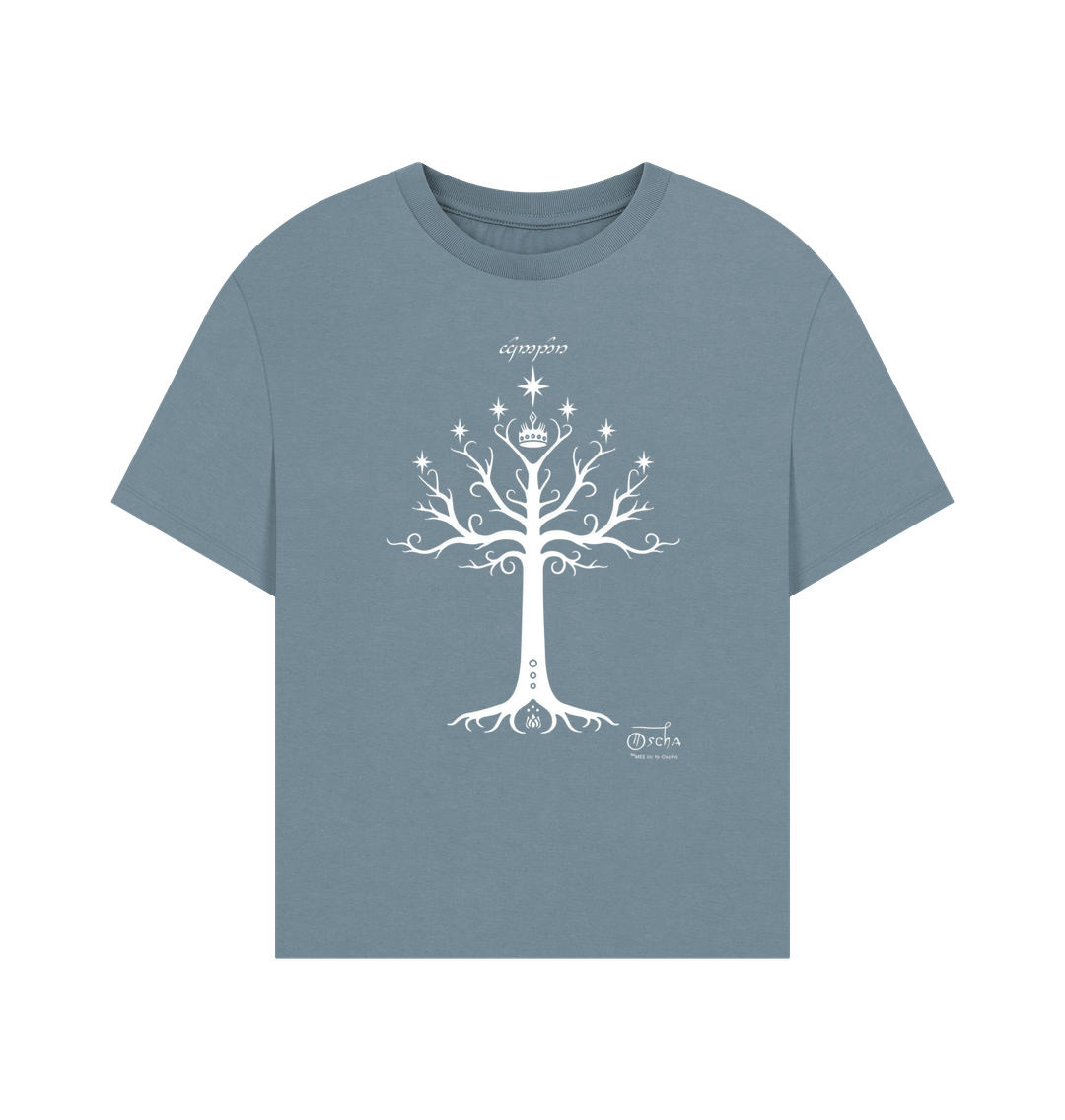 Stone Blue Tree of GONDOR\u2122 Women's Oversized Tee