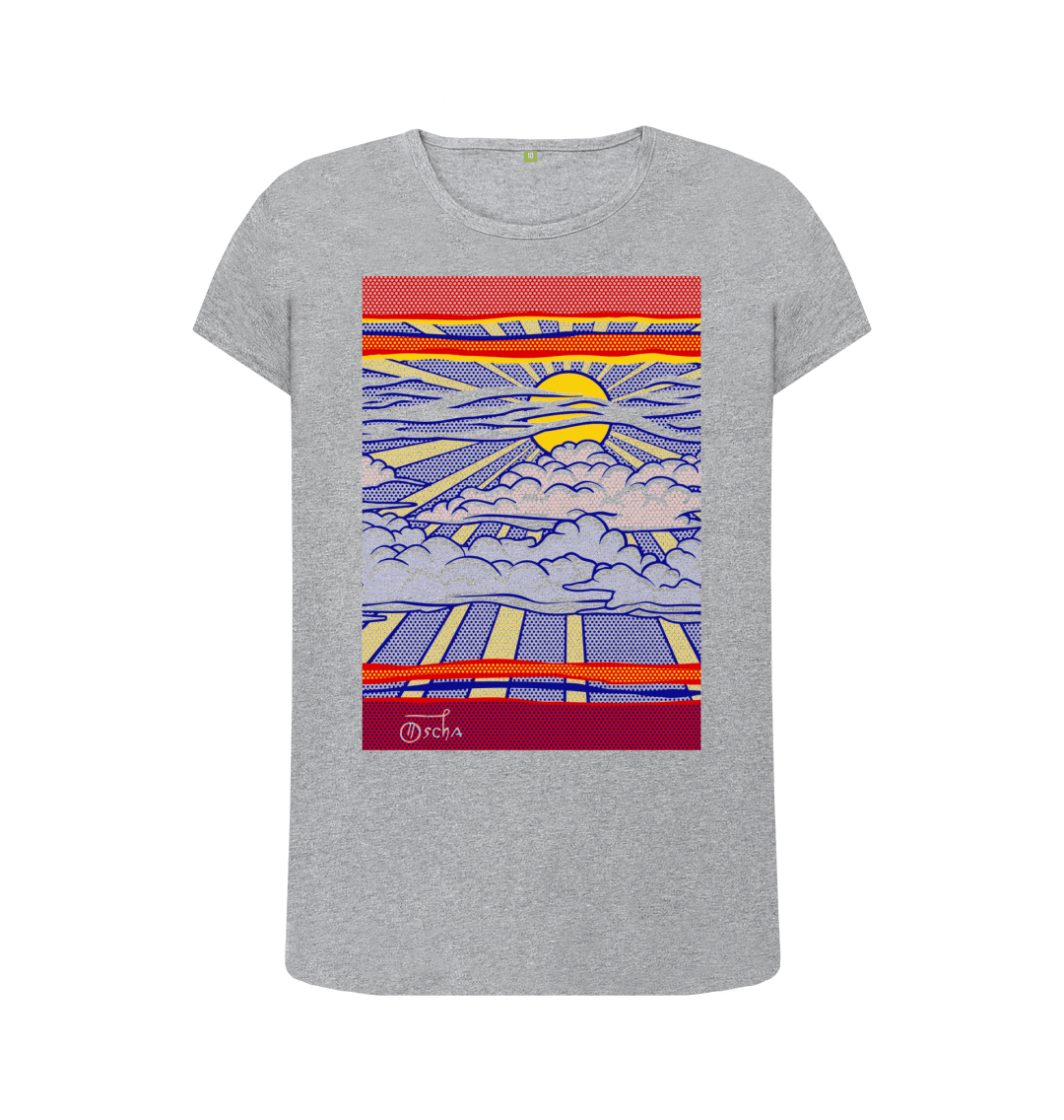 Athletic Grey Printed T-shirt Front