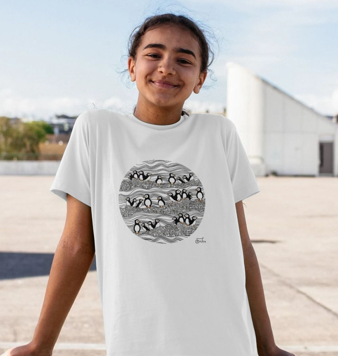 Puffins Organic Kids T-shirt
