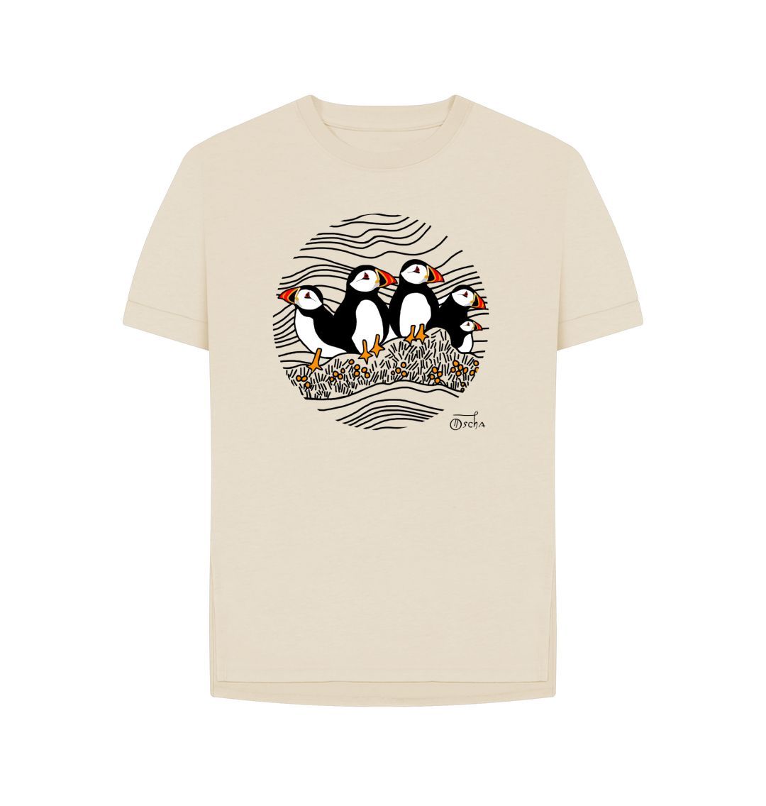 Oat Puffins Circus  Relaxed Fit  T-shirt