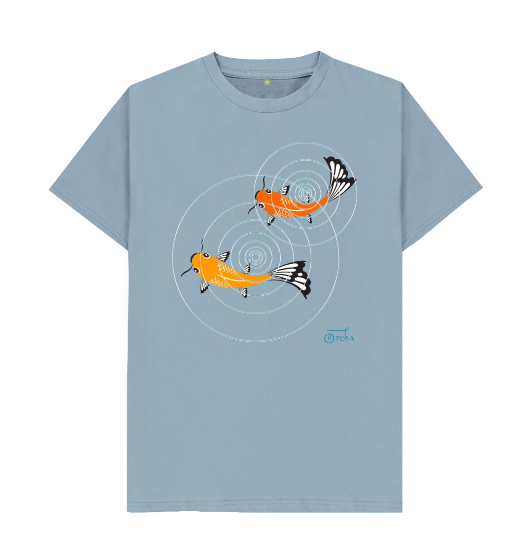 Stone Blue Koi T-shirt