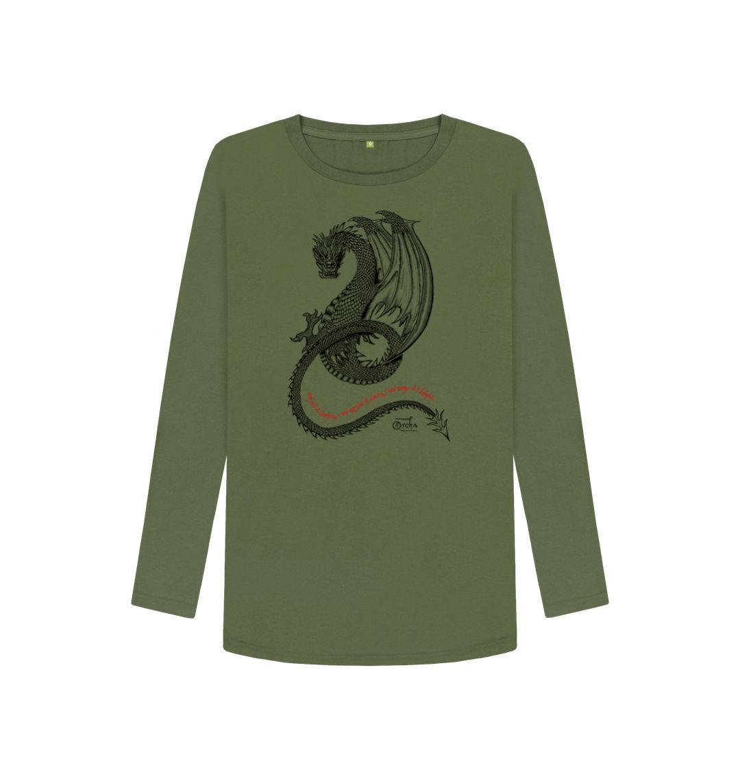 Khaki SMAUG\u2122 Women's Long Sleeved T-Shirt