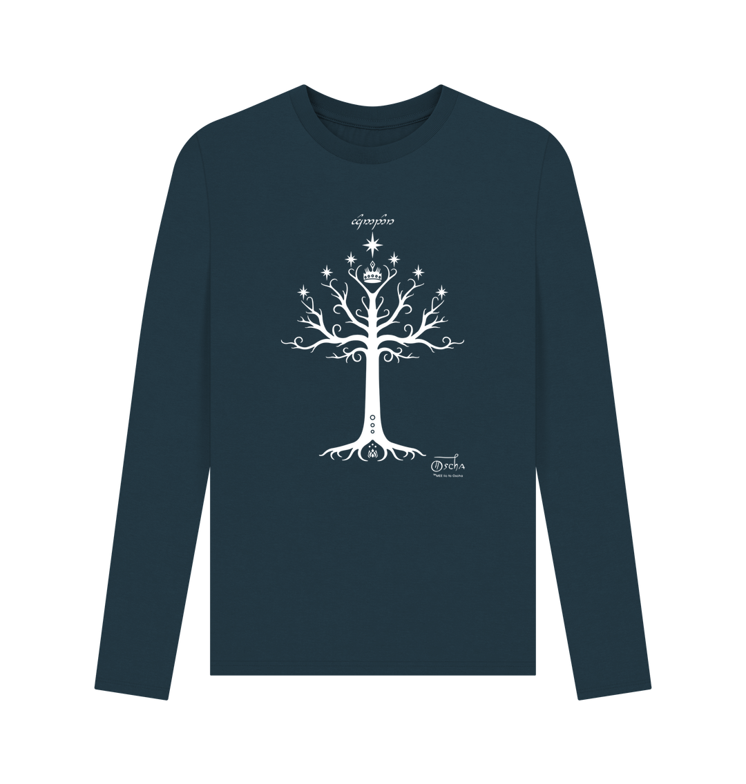 Denim Blue Tree of GONDOR Long Sleeved T-Shirt