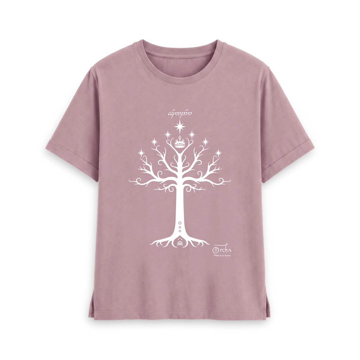 Mauve Printed T-shirt Front