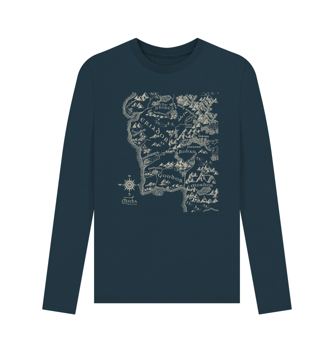 Denim Blue Realm of MIDDLE-EARTH\u2122 Long Sleeved T-Shirt
