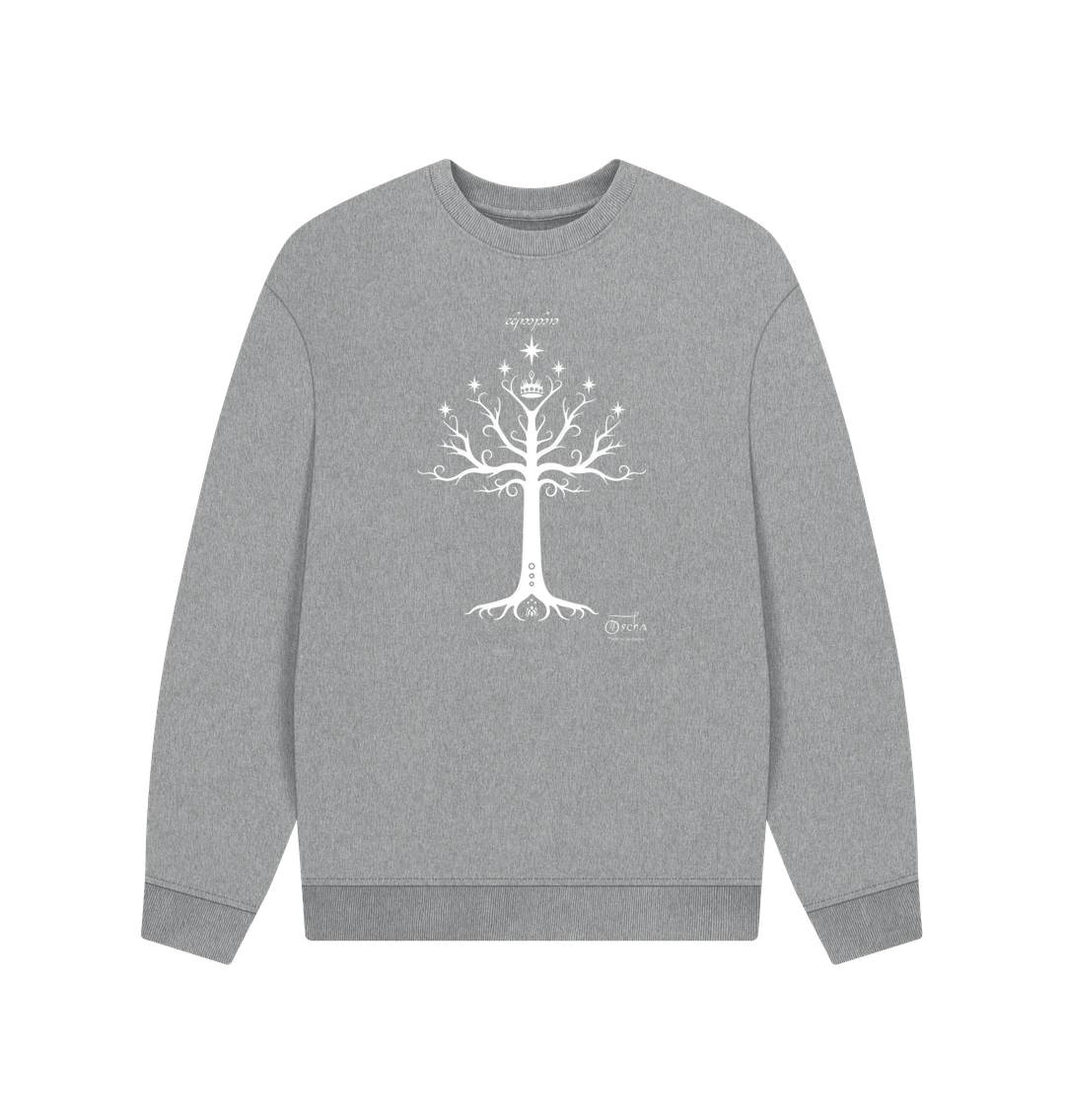 Athletic Grey Tree of GONDOR\u2122 Oversized Sweatshirt