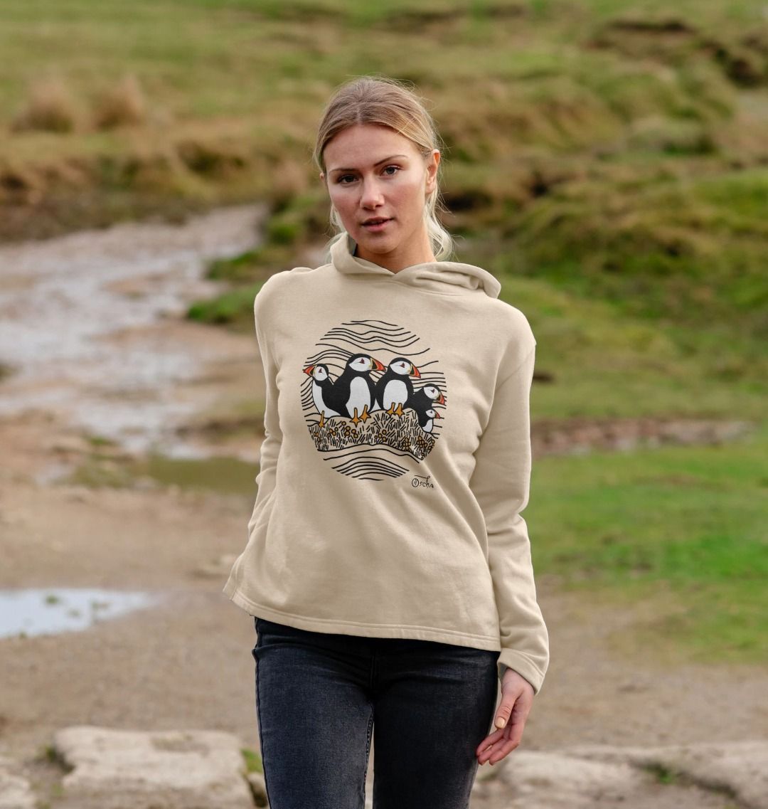 Puffins Circus Relaxed Fit Hoodie