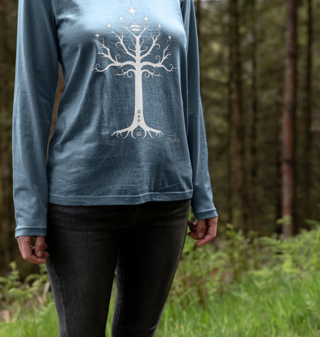 Tree of GONDOR™ Women's Long Sleeved T-Shirt