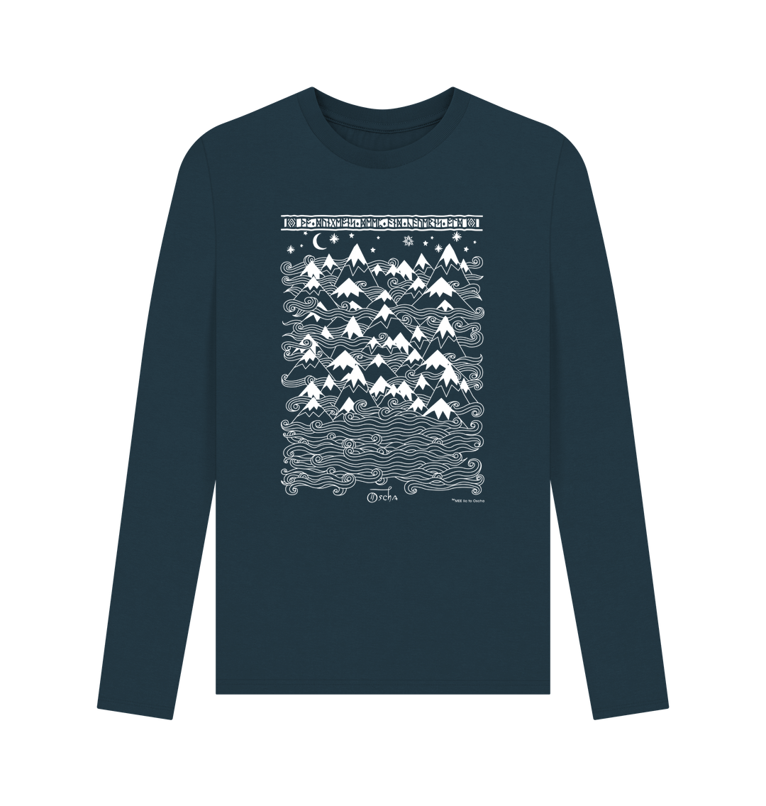 Denim Blue MISTY MOUNTAINS\u2122 Long Sleeved T-Shirt