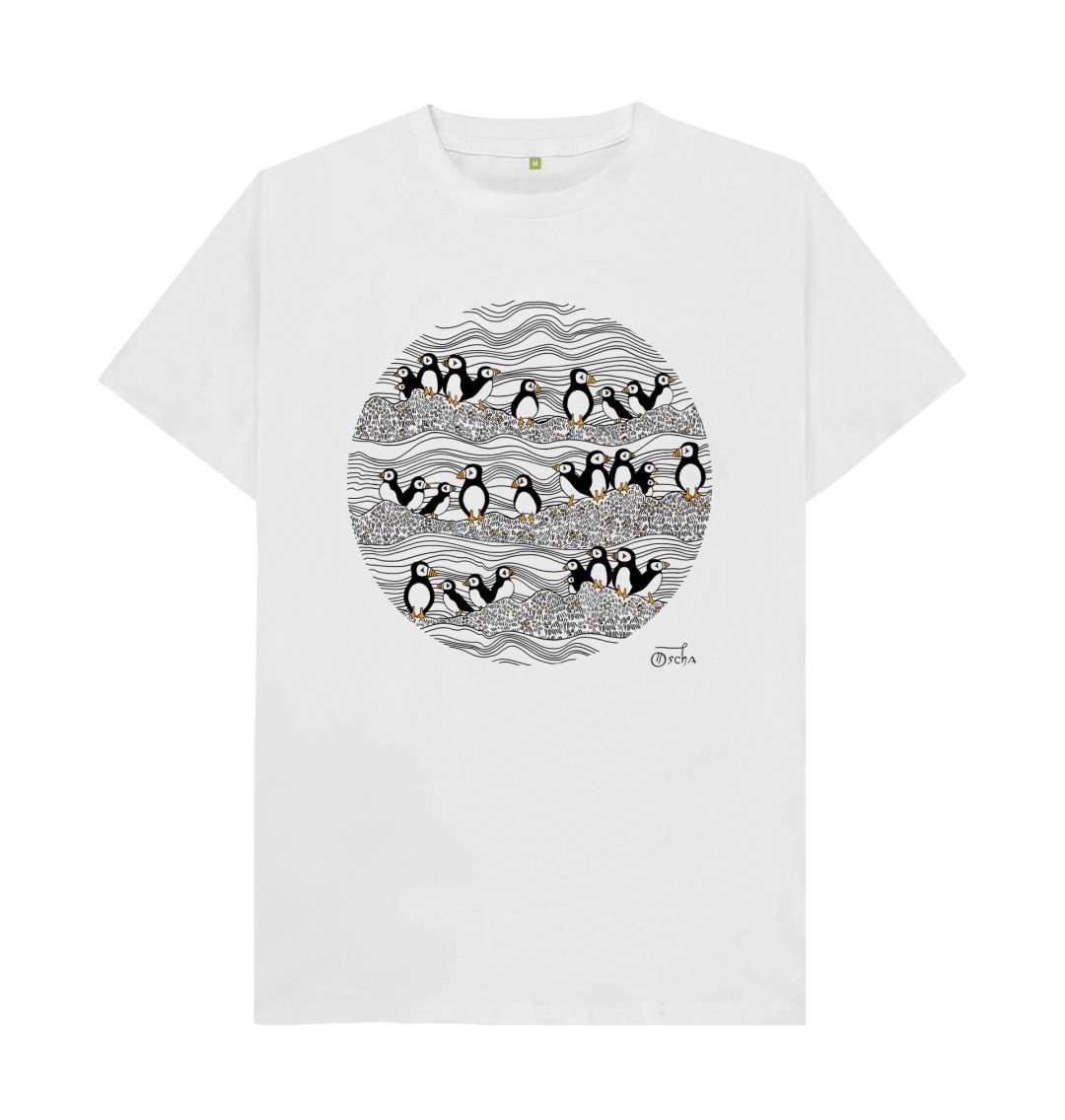 White Puffins T-shirt