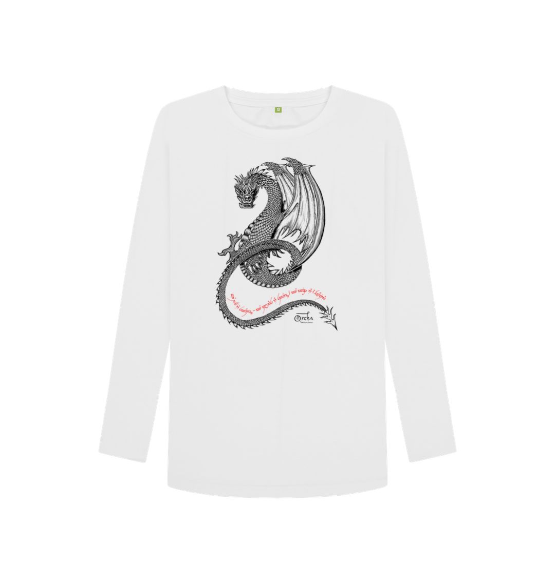 White SMAUG\u2122 Women's Long Sleeved T-Shirt