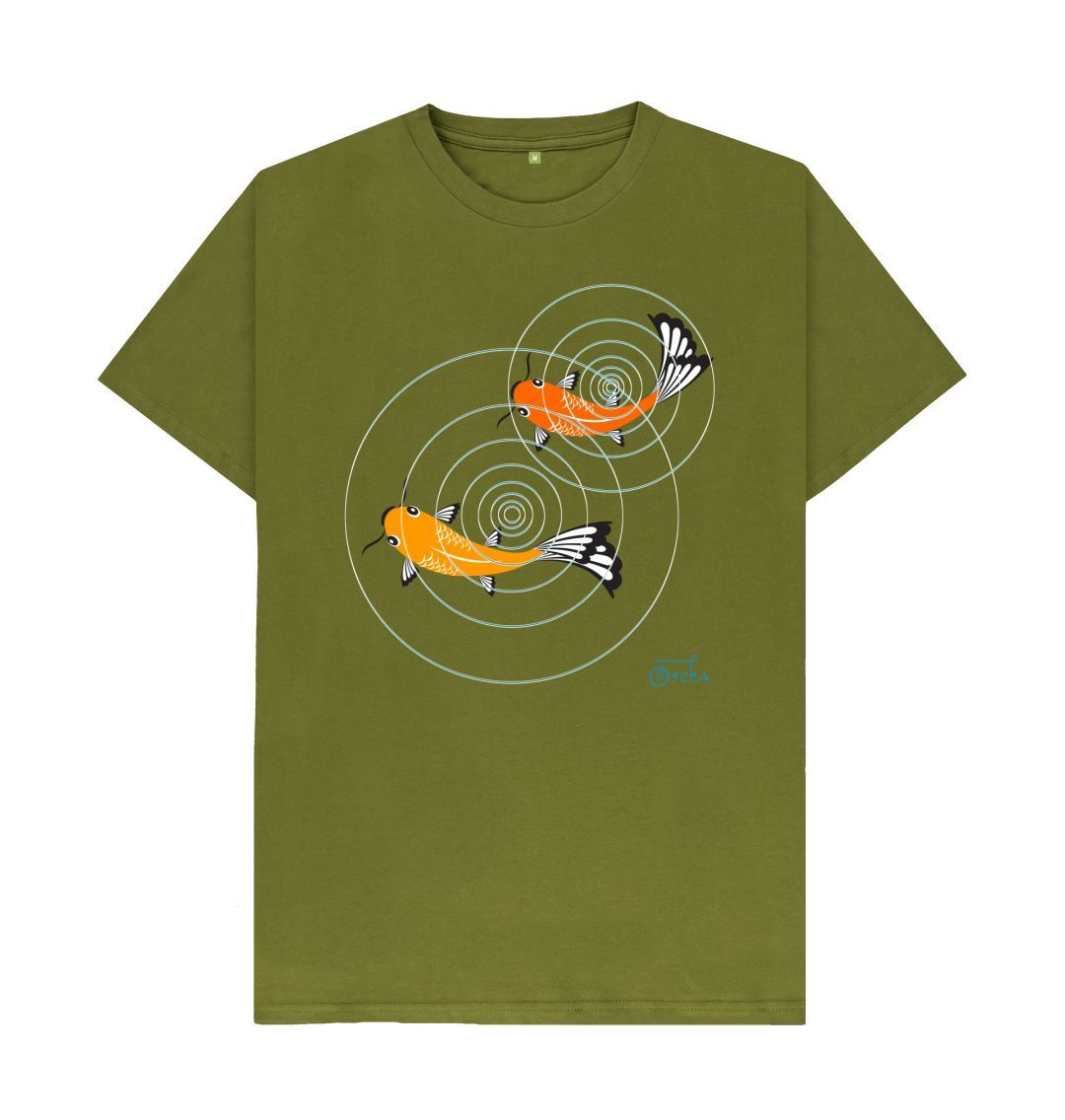 Moss Green Koi T-shirt