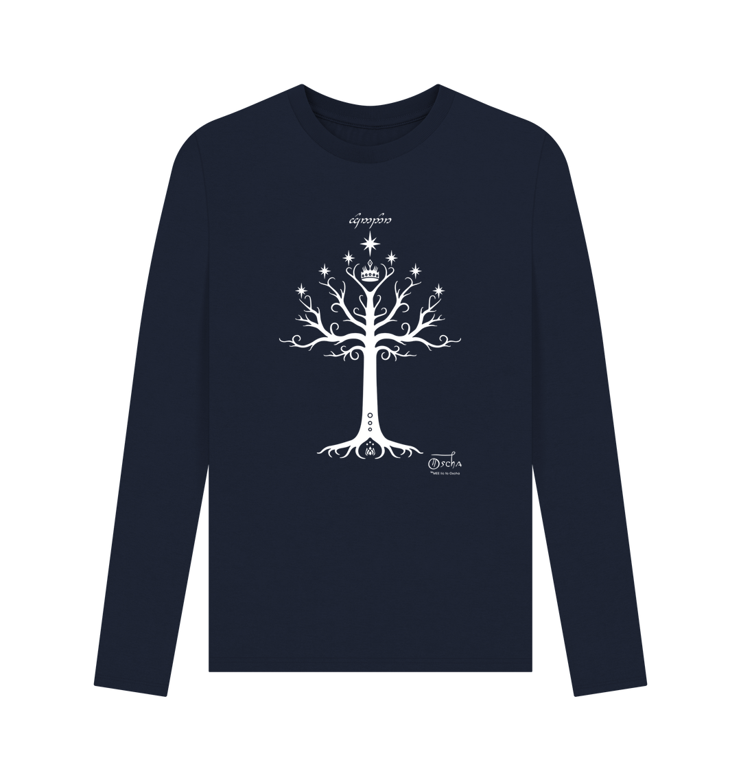 Navy Blue Tree of GONDOR Long Sleeved T-Shirt