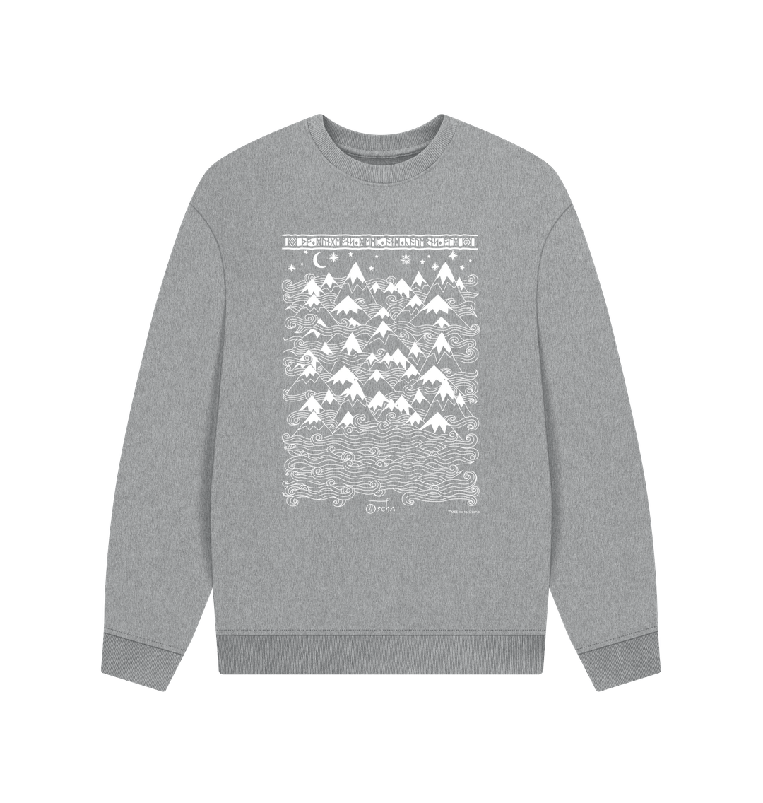 Athletic Grey MISTY MOUNTAINS\u2122 Oversized Sweatshirt