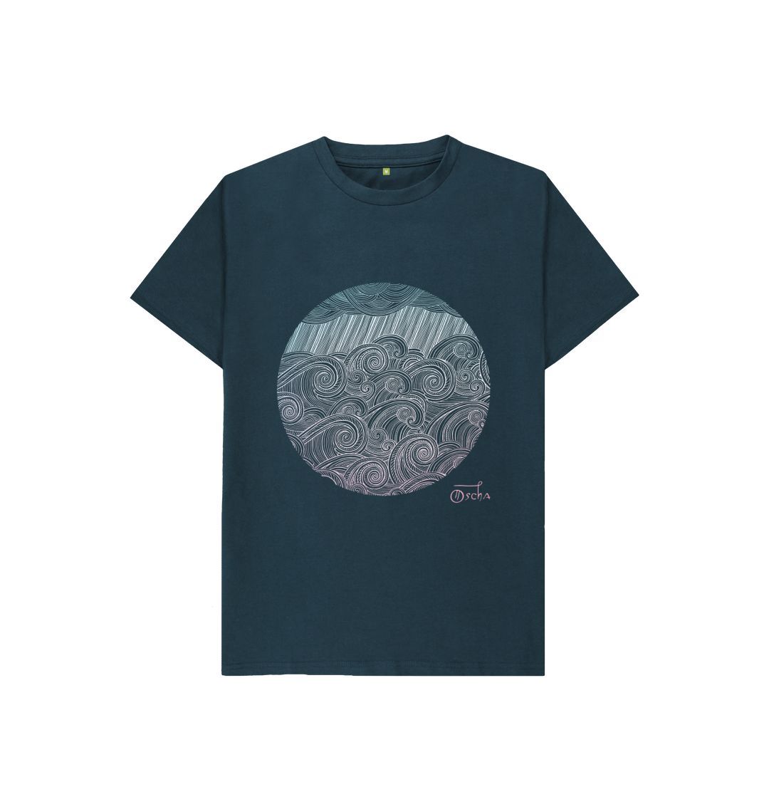 Denim Blue Sea Salt Kids T-shirt