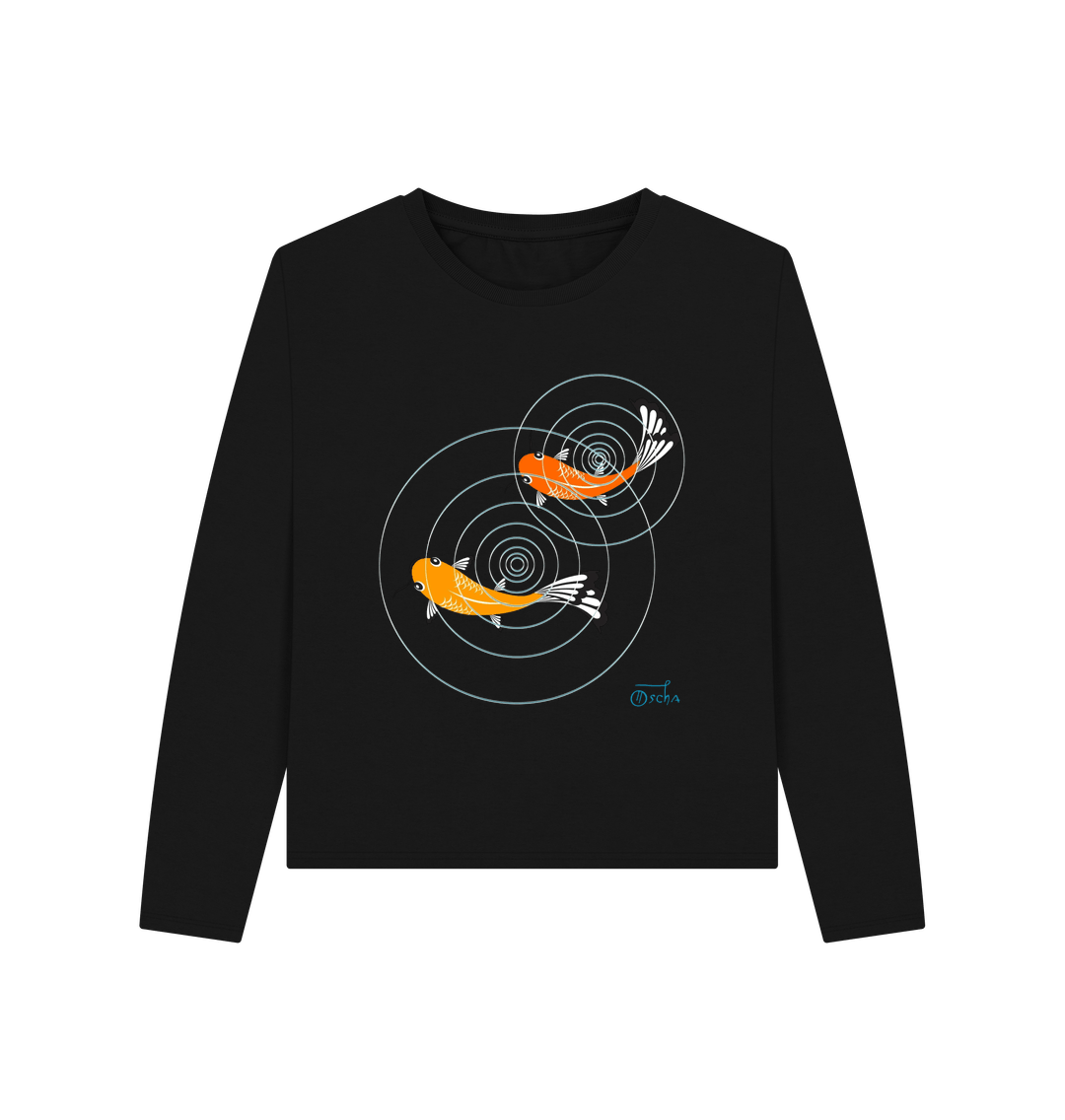 Black Koi Women's Heavyweight Long Sleeve T-Shirt