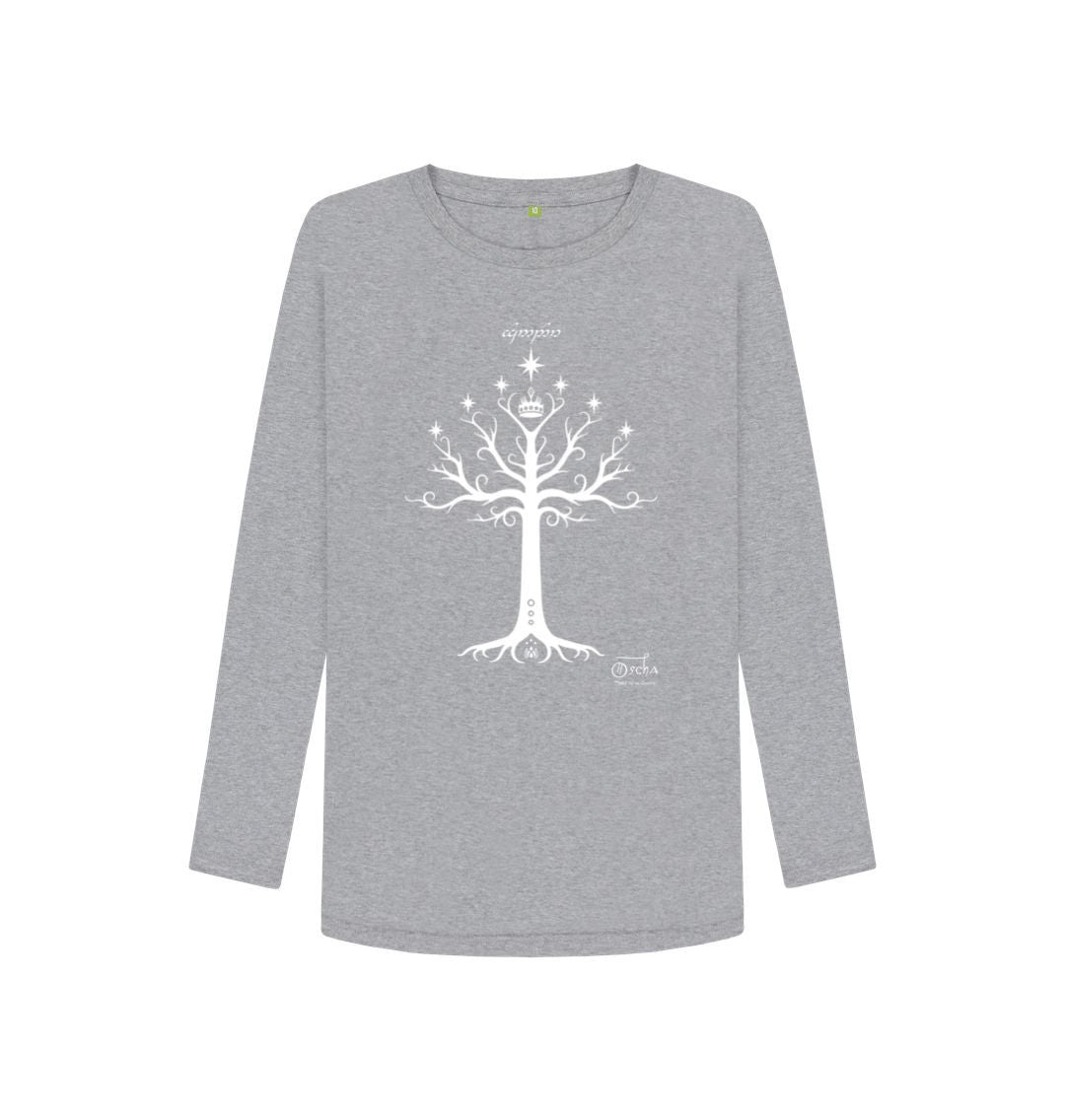 Athletic Grey Tree of GONDOR\u2122 Women's Long Sleeved T-Shirt