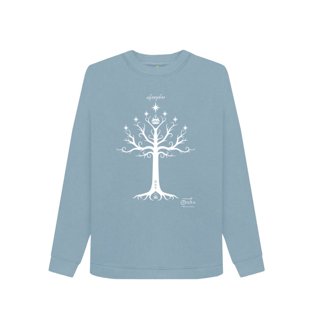 Stone Blue Tree of GONDOR\u2122 Crew Neck Sweater