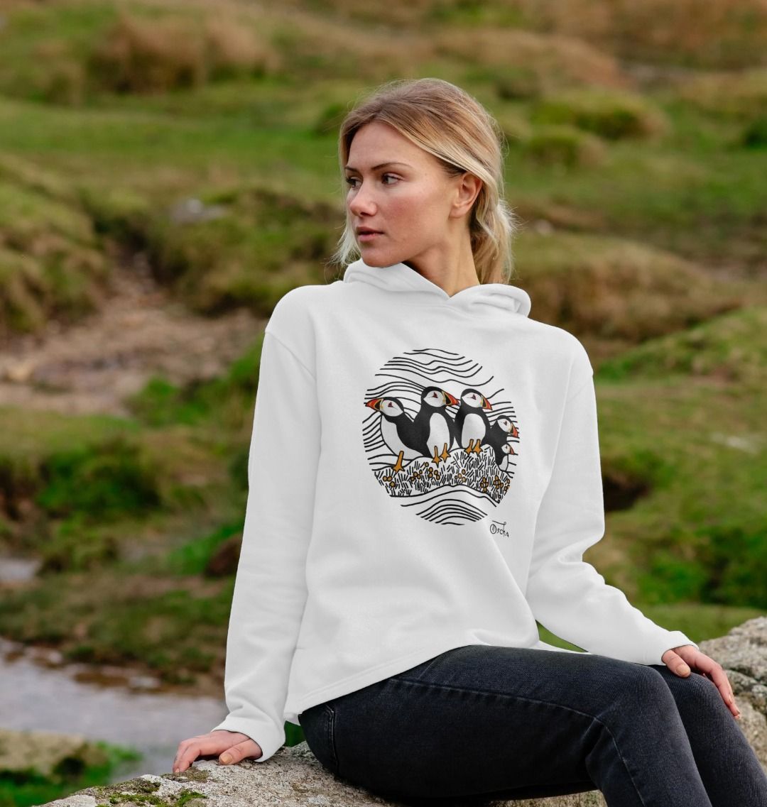 Puffins Circus Relaxed Fit Hoodie