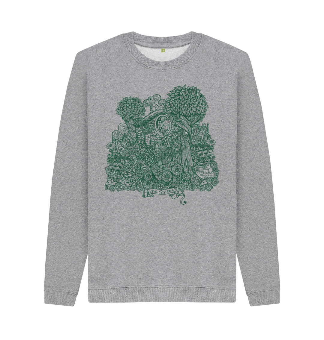 Light Heather Printed Sweater Front