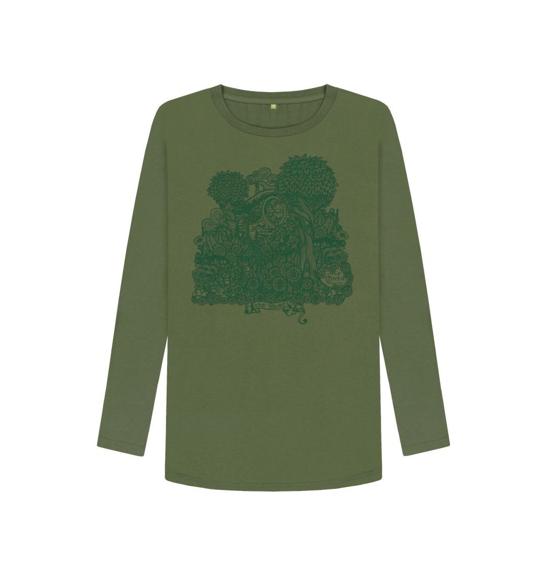 Khaki SHIRE\u2122 Women's Long Sleeved T-Shirt
