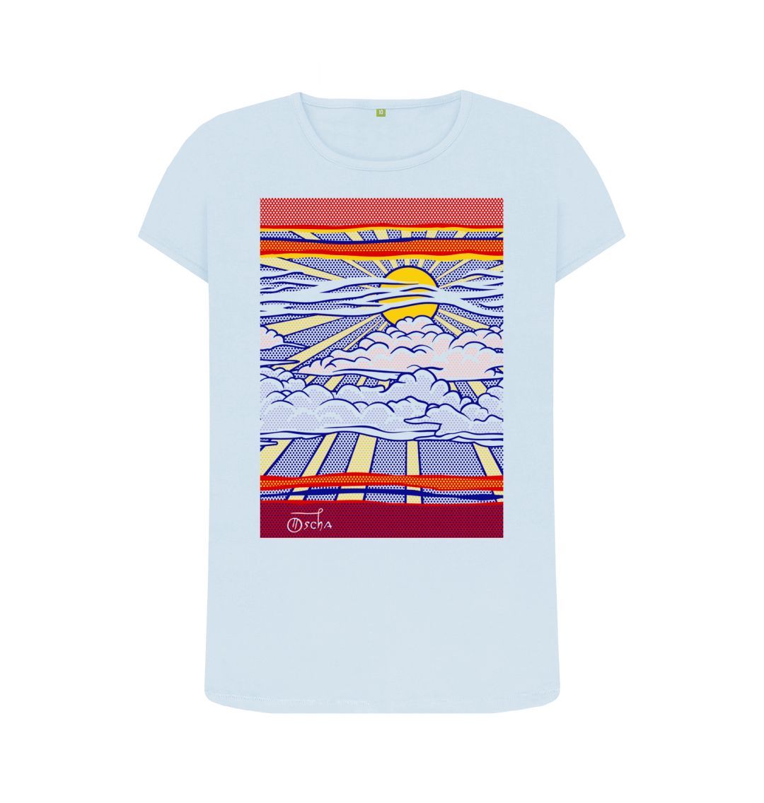 Sky Blue Wish You Were Here Crew Neck T-Shirt