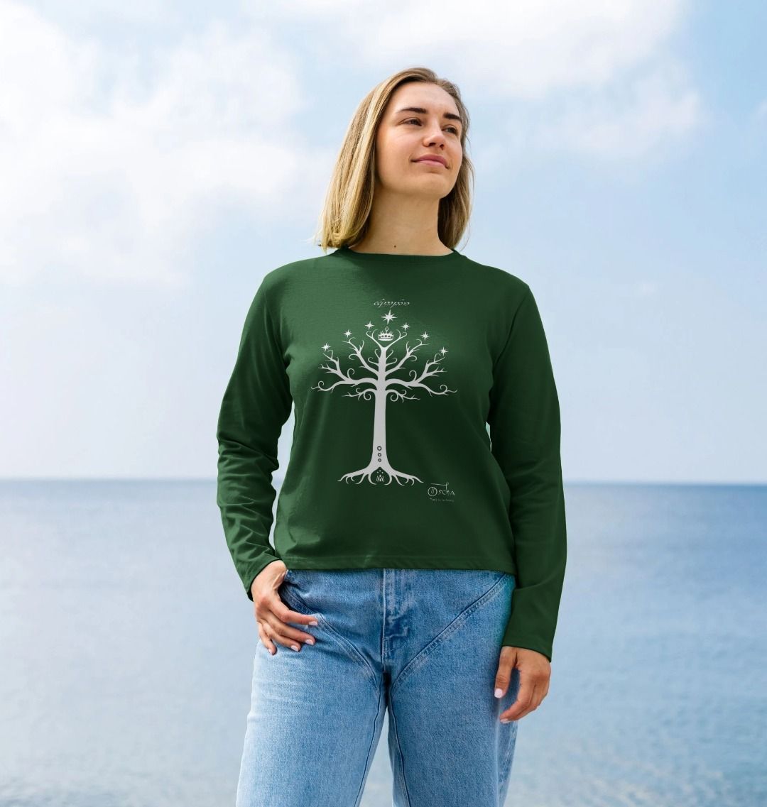 Tree of GONDOR™ Women's Heavyweight Long Sleeve T-Shirt