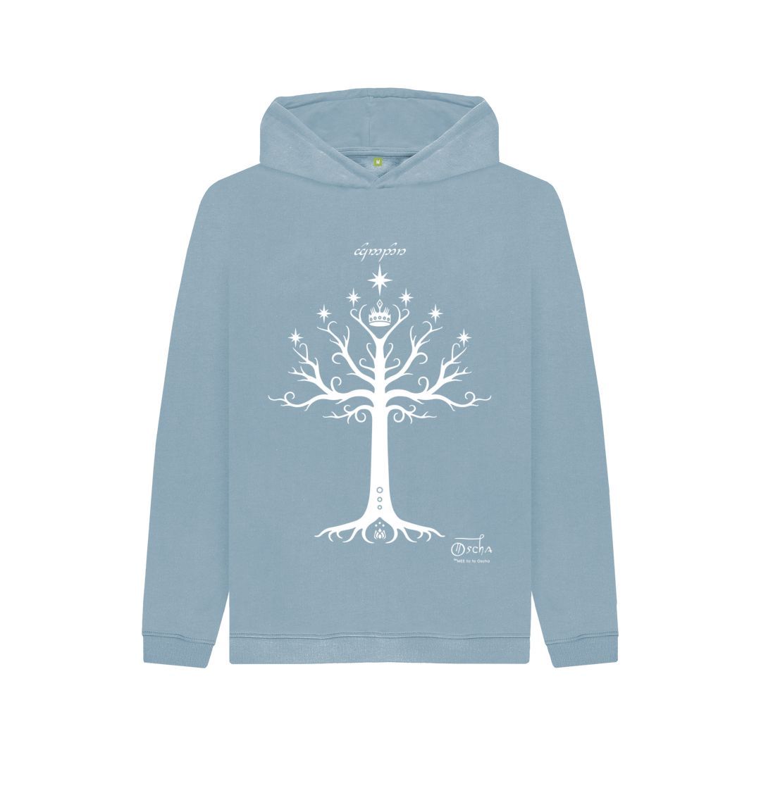 Stone Blue Tree of GONDOR\\\\\\\\u2122 Kids Hoodie