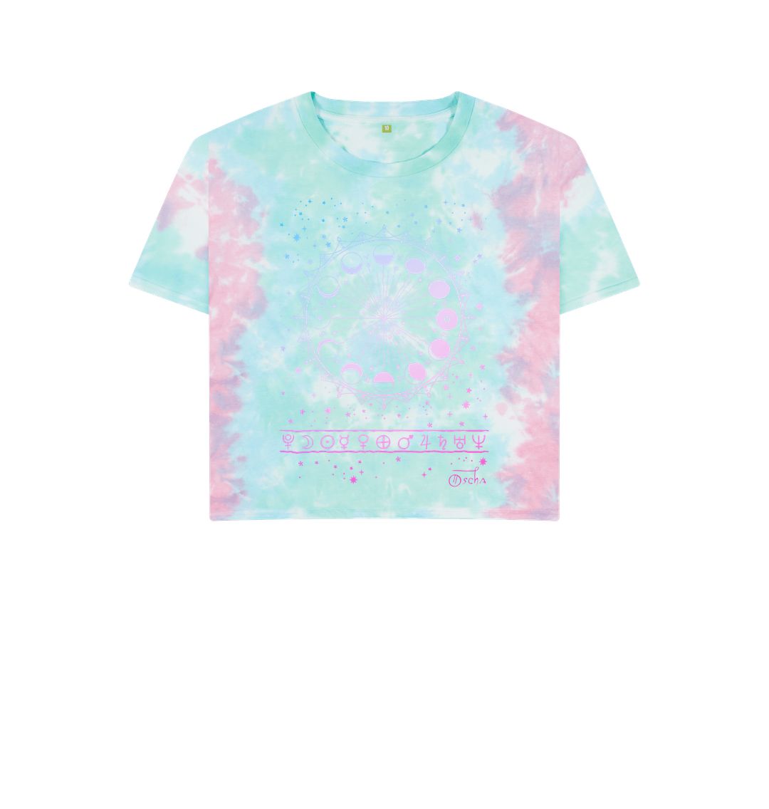 Pastel Tie Dye Lunae Boxy T-shirt