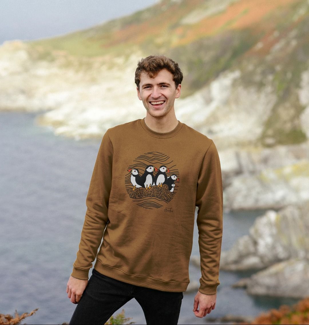 Puffins Circus Crew Neck Sweater