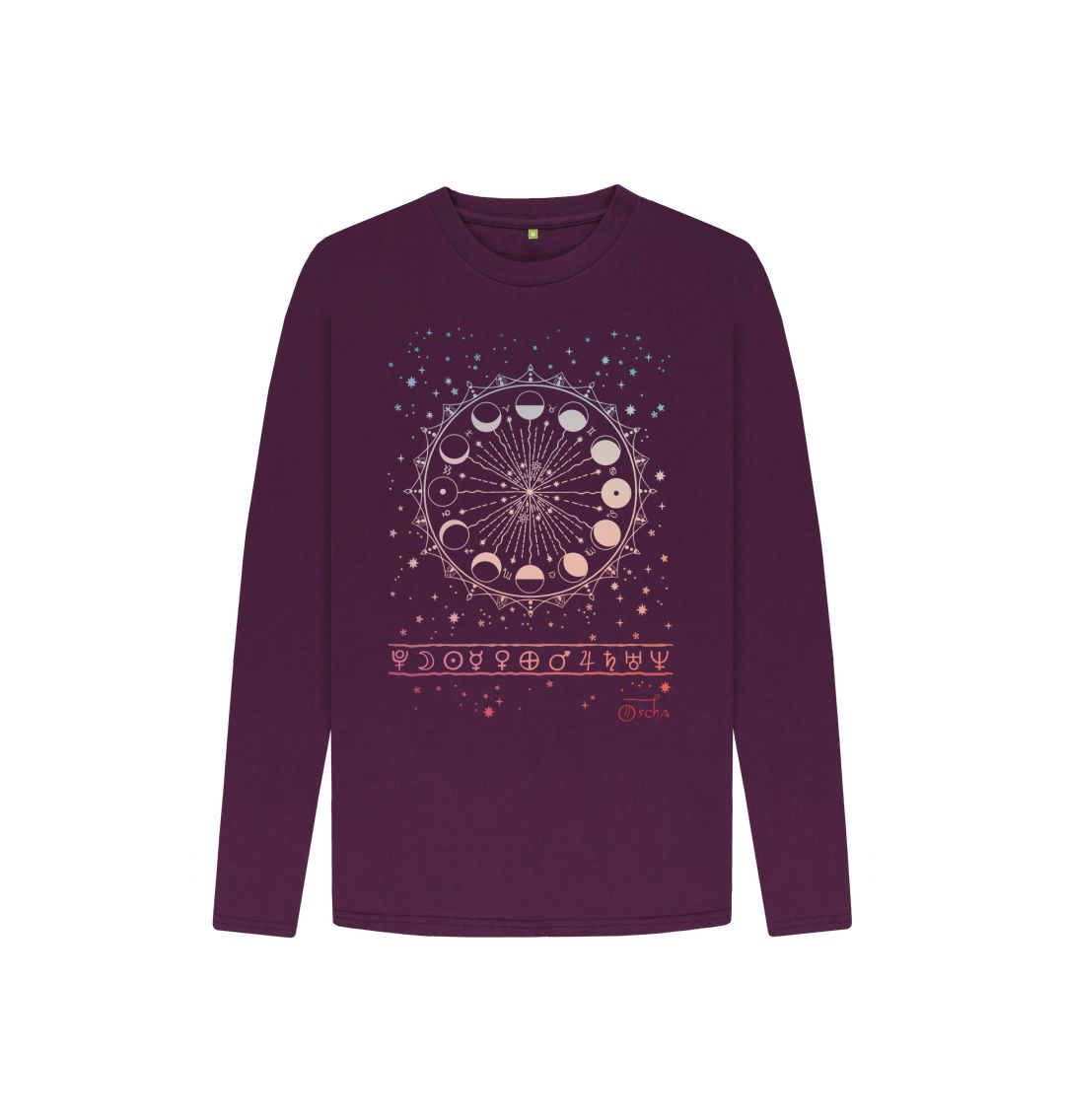 Purple Lunae Kids Long Sleeved T-shirt