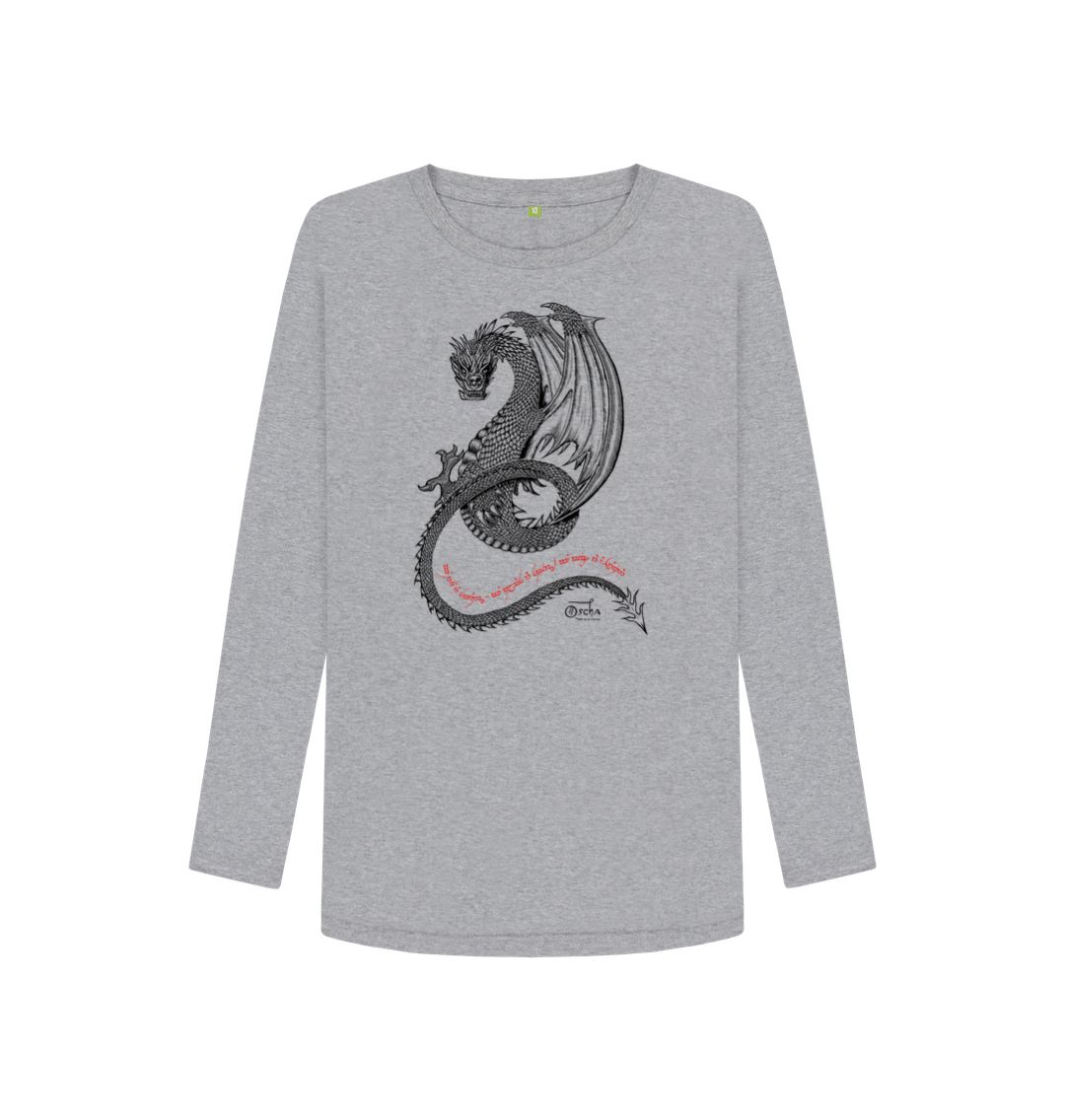 Athletic Grey SMAUG\u2122 Women's Long Sleeved T-Shirt