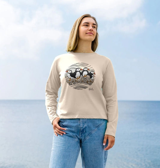 Puffins Circus Women's Heavyweight Long Sleeve T-Shirt