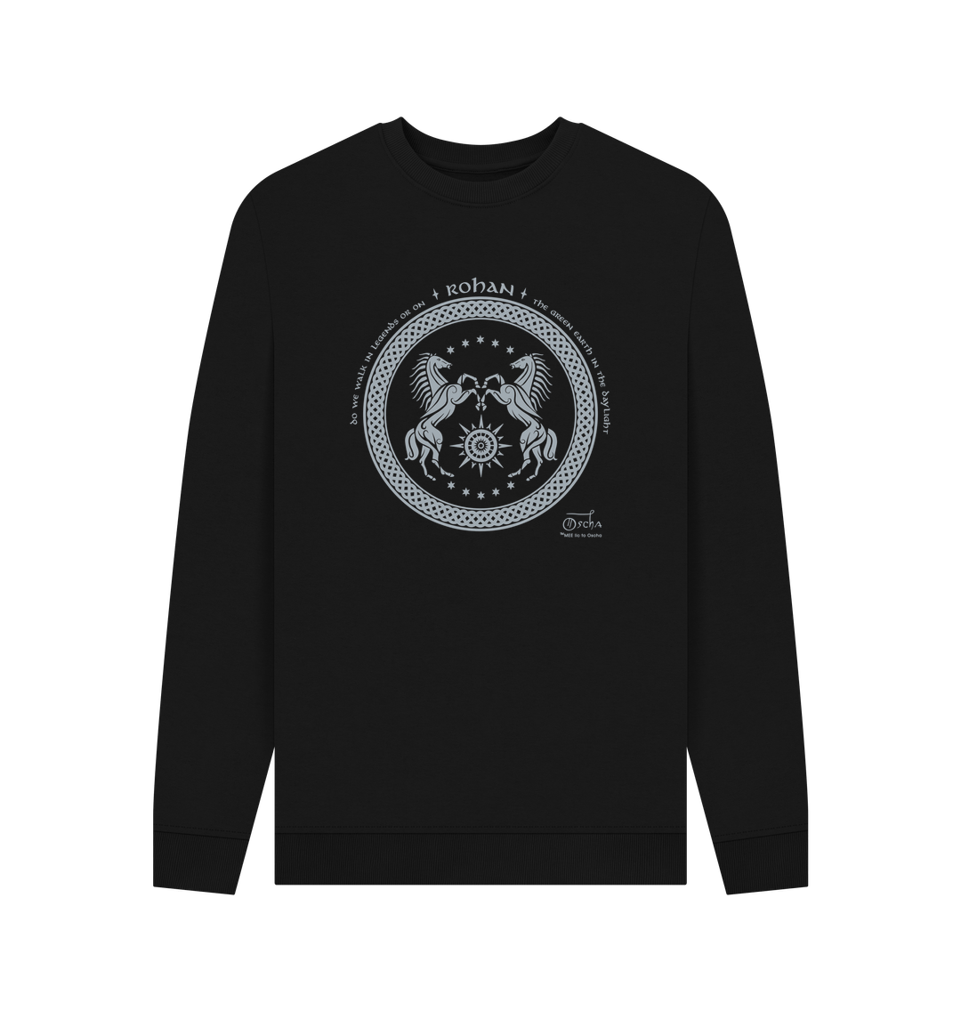Black Printed Sweater Front