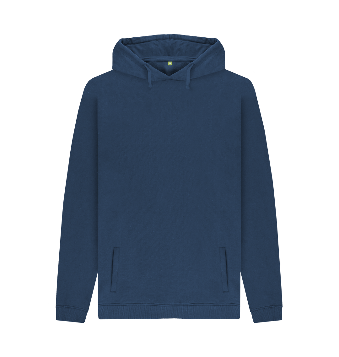 Navy Printed Hoody Front