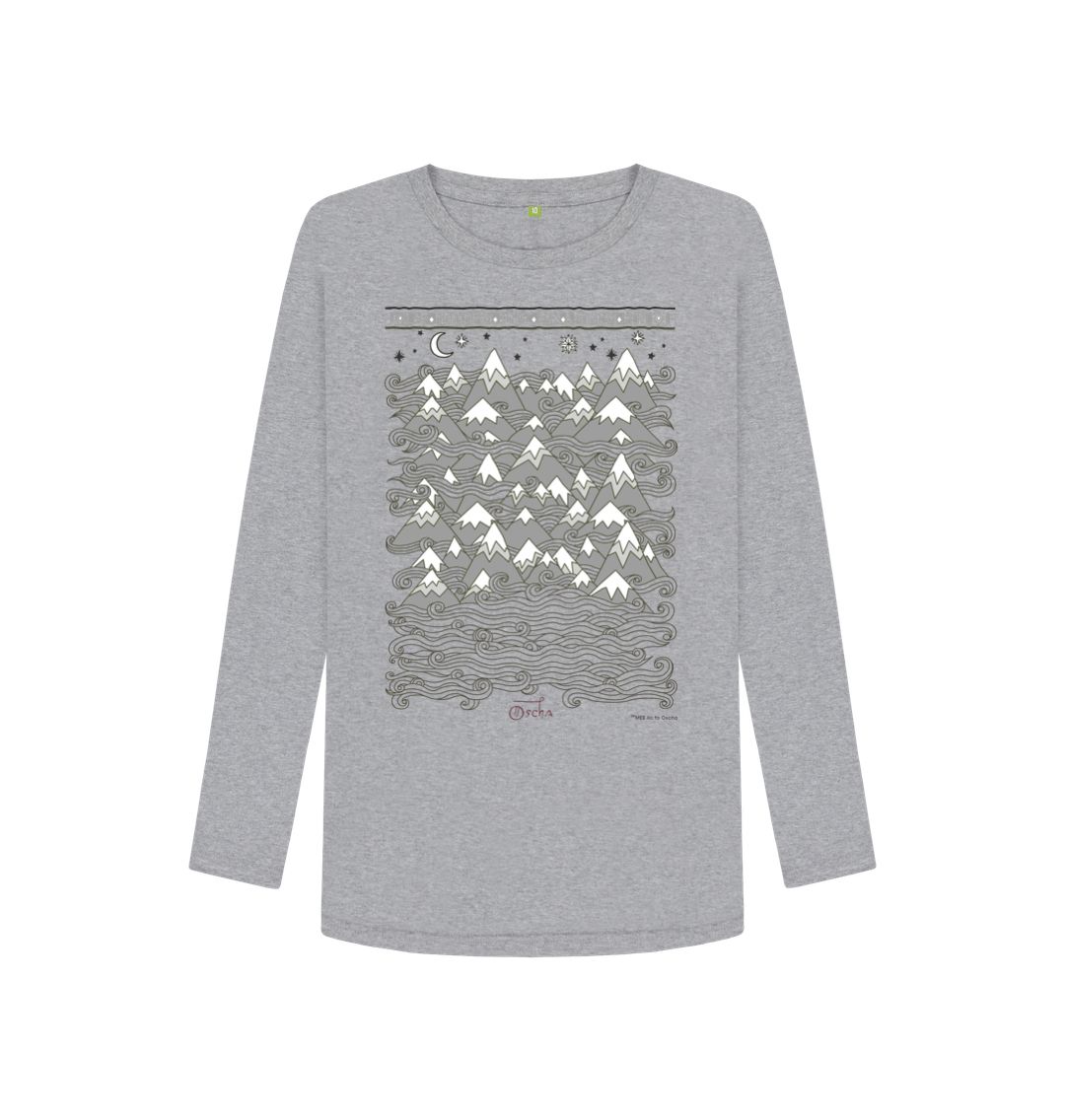 Athletic Grey MISTY MOUNTAINS\u2122 Women's Long Sleeved T-Shirt