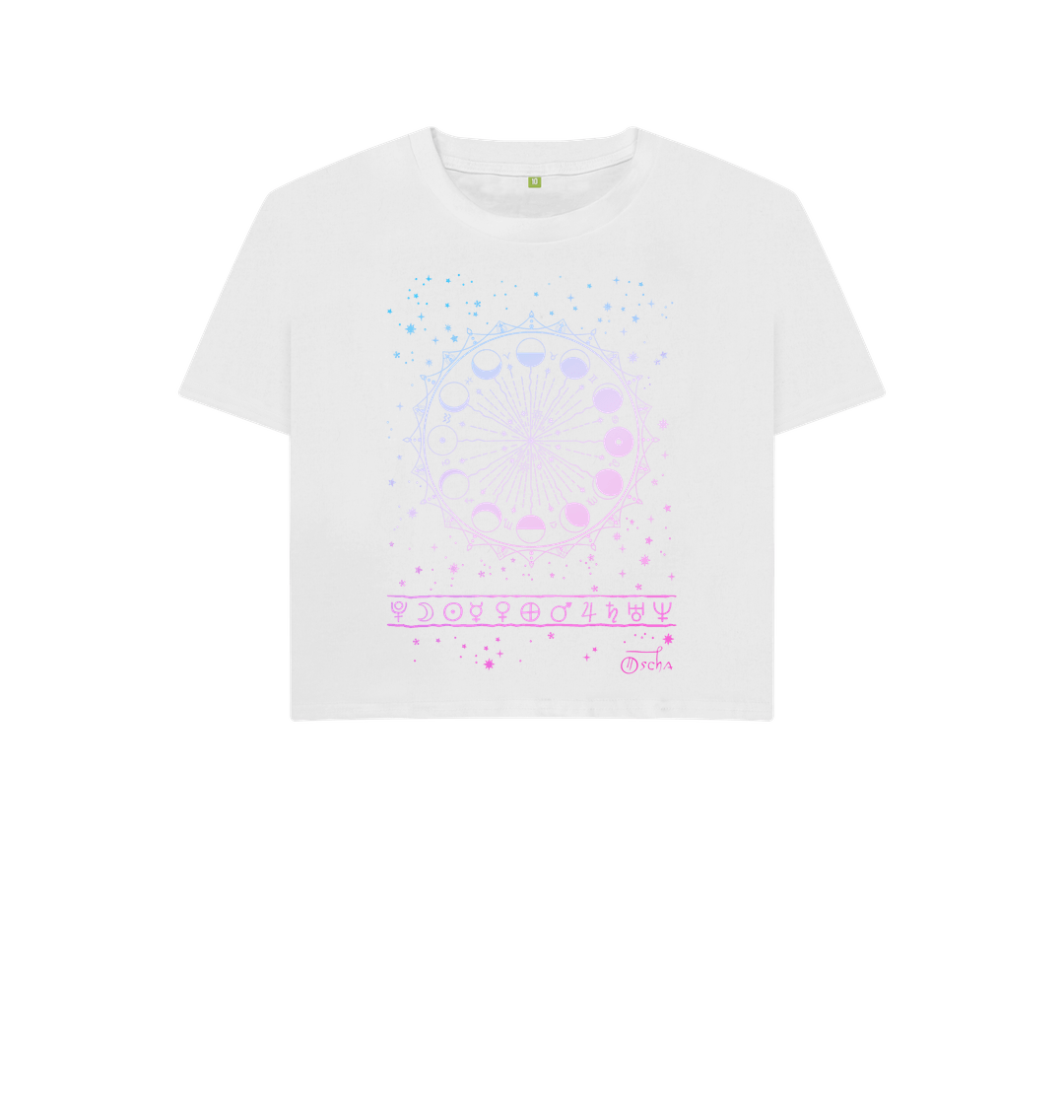White Printed T-shirt Front