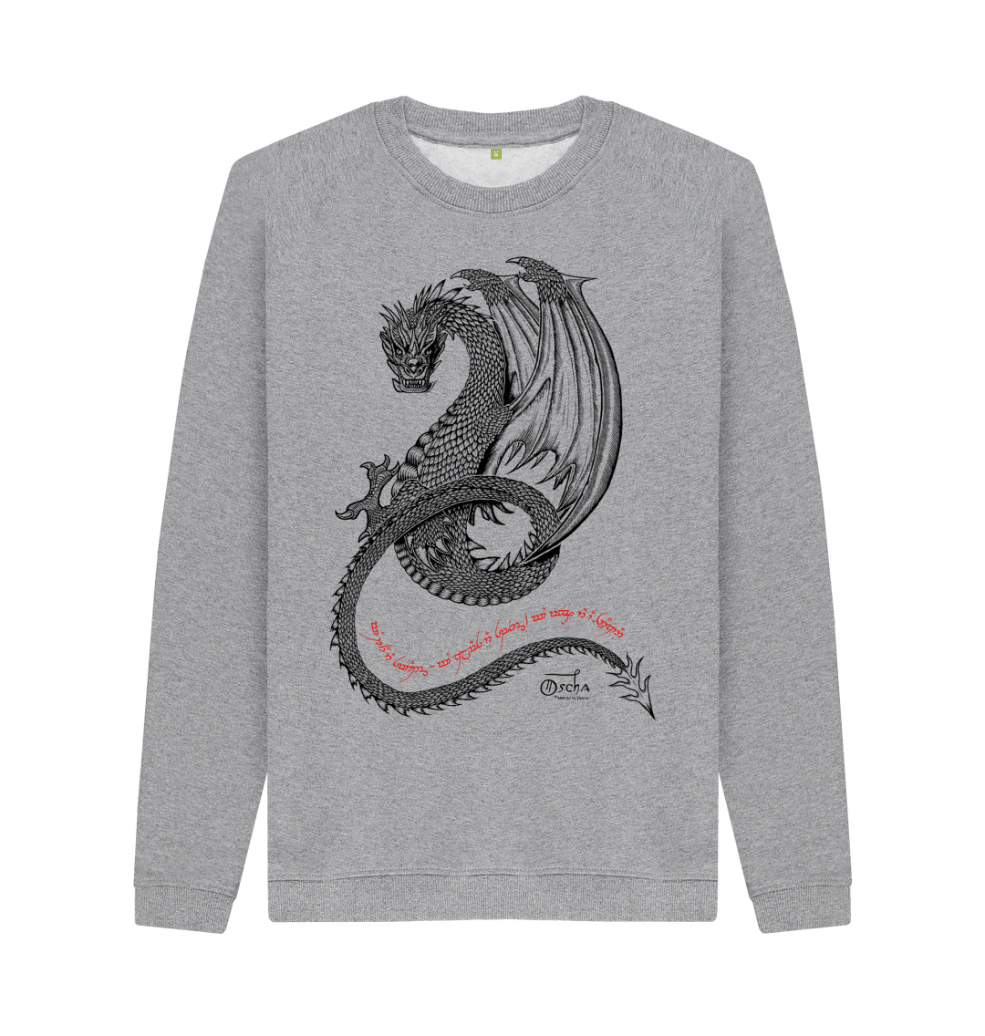 Light Heather Printed Sweater Front