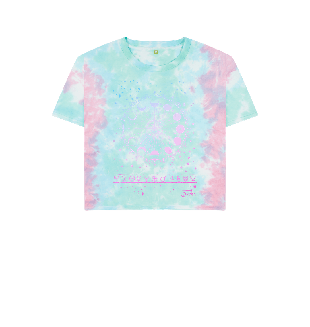 Pastel Tie Dye Printed T-shirt Front