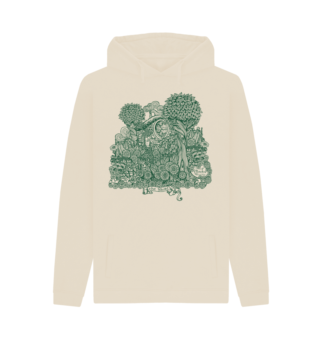 Oat Printed Hoody Front
