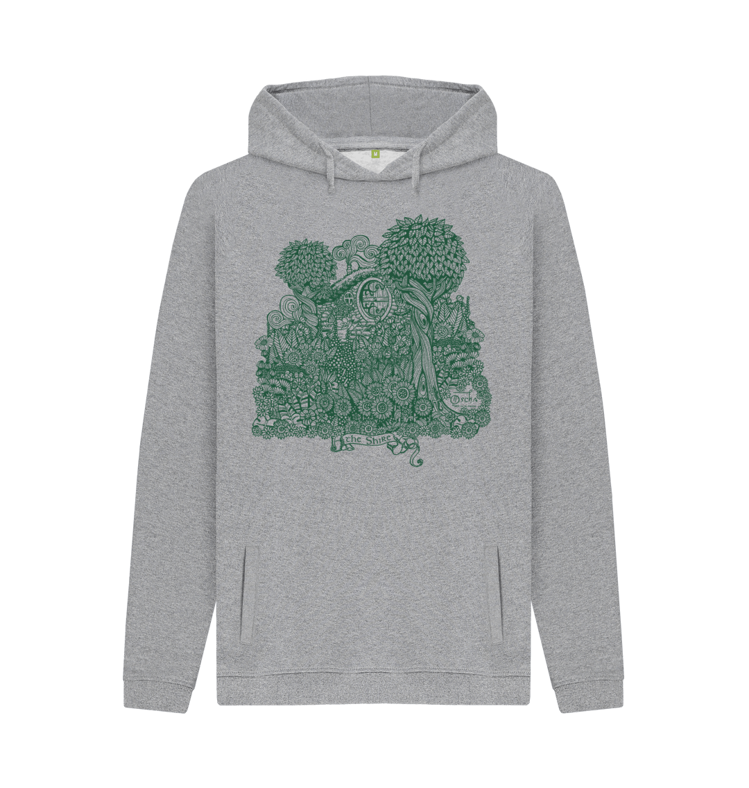 Light Heather Printed Hoody Front