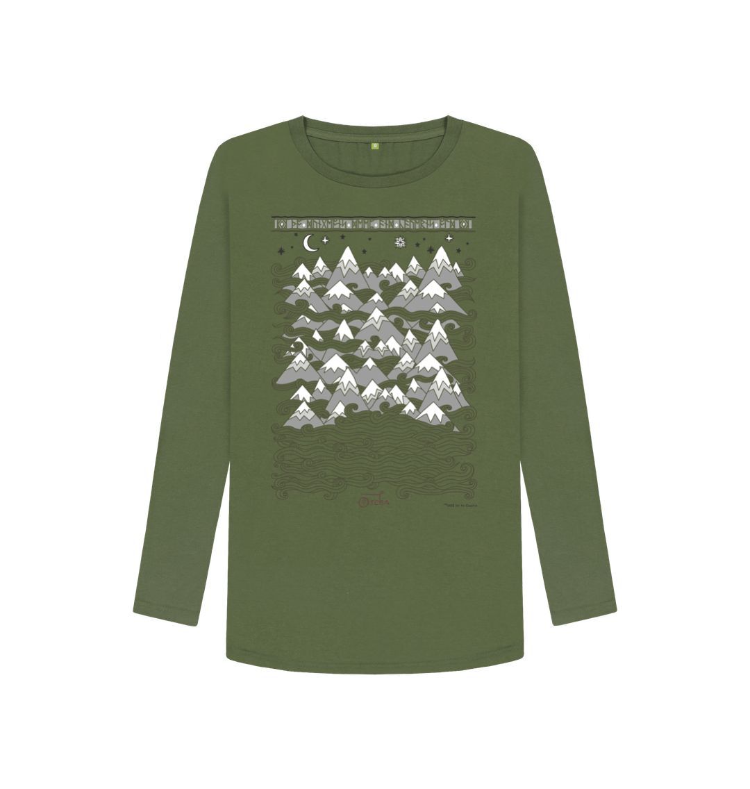 Khaki MISTY MOUNTAINS\u2122 Women's Long Sleeved T-Shirt